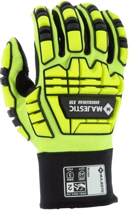 Majestic 21242 Knucklehead Hi Vis Gloves | PalmFlex